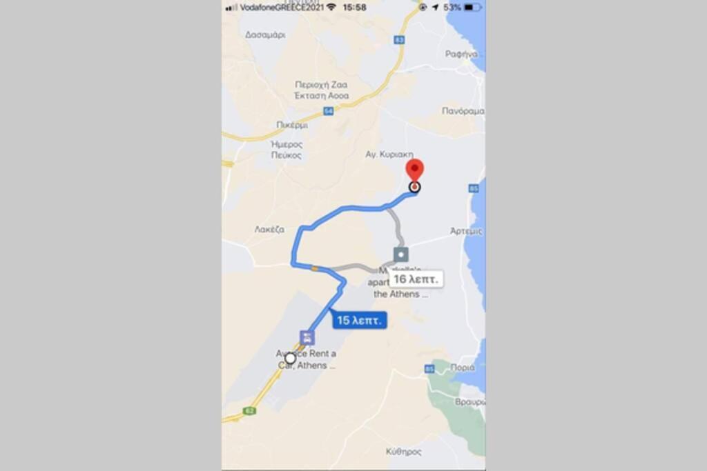 Artemis Penthouse 10 Minute From National Airport Villa Exteriör bild